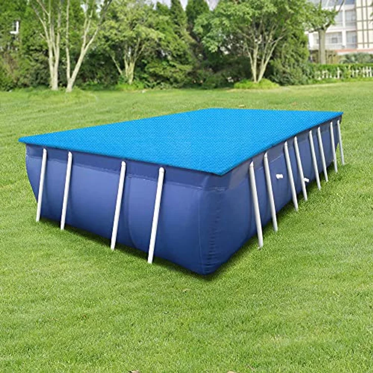 Pool Solarabdeckung 300x200cm Eckig Blau en.casa – Bild 3
