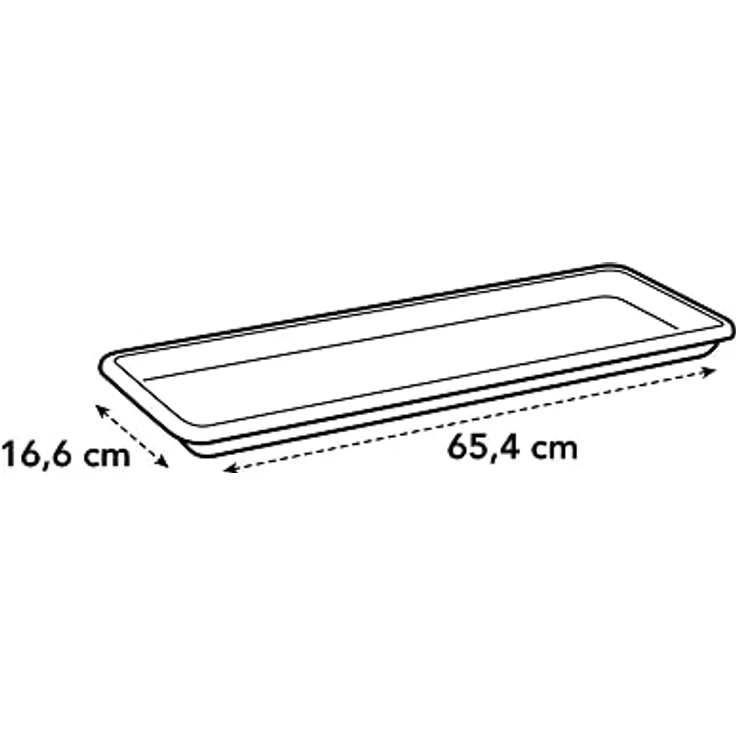 elho Barcelona Balkonkasten Untersetzer 70 - Untersetzer für Balkon & Außen - Ø 65.0 x H 2.8 cm - Weiß/Weiss – Bild 3