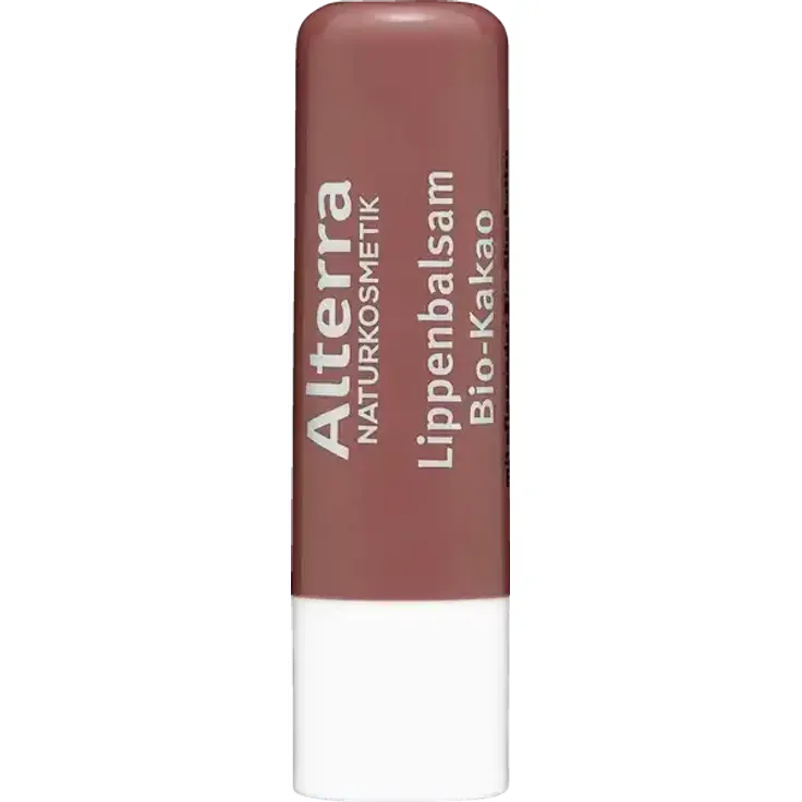 Alterra Lippenbalsam Bio-Kakao – mit Bio-Sheabutter & Kakaobutter, bronzener Schimmer, natürlicher Duft, zertifizierte Naturkosmetik