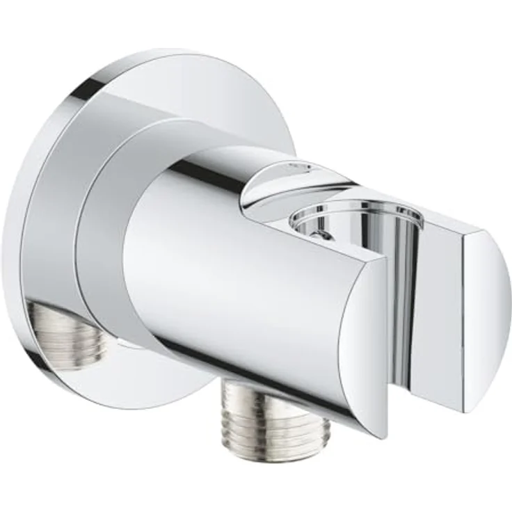 Grohe Tempesta Wandanschlussbogen 28628_1, mit Wandbrausehalter und GROHE Long-Life Oberfläche, Außengewinde 1/2" – Bild 1