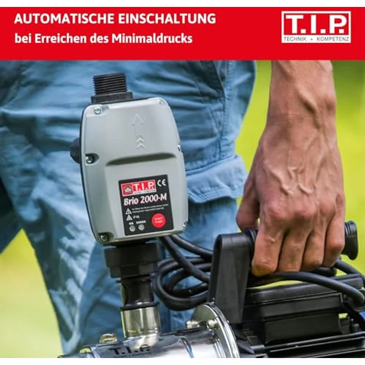 T.I.P. 30241 Elektronische Pumpensteuerung BRIO 2000 M, für alle Tauchdruck-, Tiefbrunnen-, Zisternen- und Gartenpumpen ab 1,5 bar – Bild 3