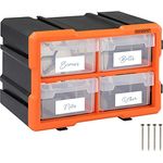 Monzana Kleinteilemagazin Sortimentskasten erweiterbar 8 Fächer Sortierbox für Kleinteile Aufbewahrungsbox Werkstatt