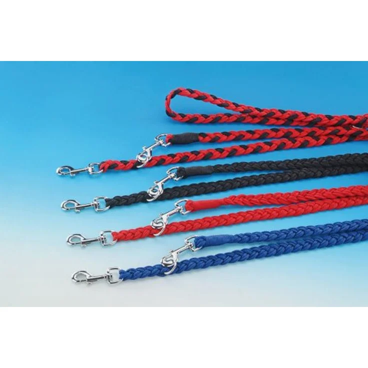 Nobby Führleine geflochten, schwarz L: 200 cm, B: 16 mm, 1 Stück – Bild 1