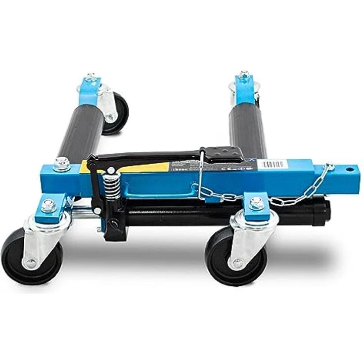 Bituxx MS-19138 Rangierhilfe 2x inkl. hydraulischem Wagenheber, Tragkraft 680 kg, Blau – Bild 3