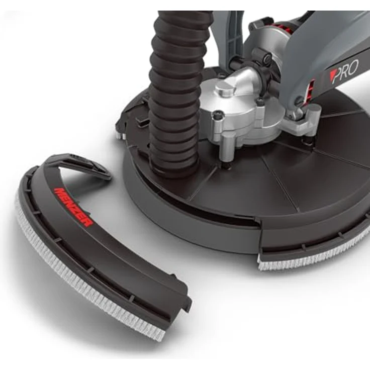 MENZER LHS 225 PRO VARIO, Trockenbauschleifer mit Teleskoptechnik, 1.010 W, max. 2.100 U/min, inkl. Schleifscheiben-Set, für staubfreies Schleifen – Bild 6