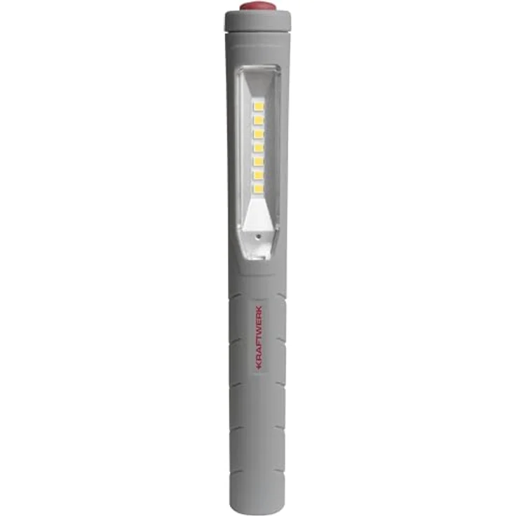 KRAFTWERK LED Stiftlampe 703.000.001, Taschenlampe mit 6x SMD LED, Magnet und Halte-Clip, schlag- und stossfest nach IK07, 120 Lumen, 4,5 Stunden Betriebszeit – Bild 1