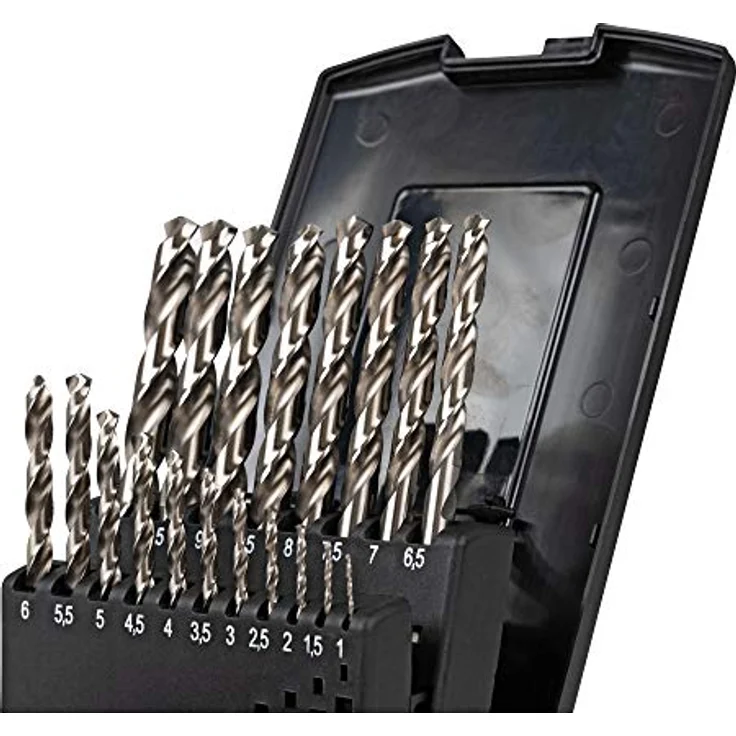 STIER Spiralbohrer Set HSS-G, 19-teilig, Metallbohrer Satz für Stahl & Nichteisenmetalle, spiralnut mit Oxidbeschichtung für rasche Spanabfuhr – Bild 4