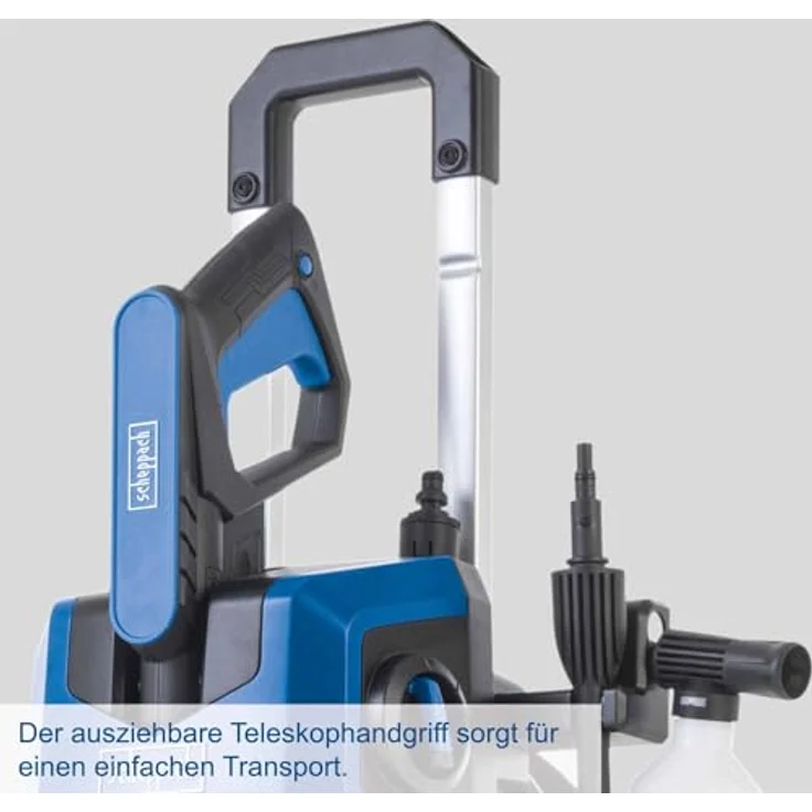 Scheppach SHD150, Elektro-Hochdruckreiniger mit 1800 W, 150 bar Maximaldruck, 420 L/h Fördermenge, 5m Hochdruckschlauch und Zubehör – Bild 7