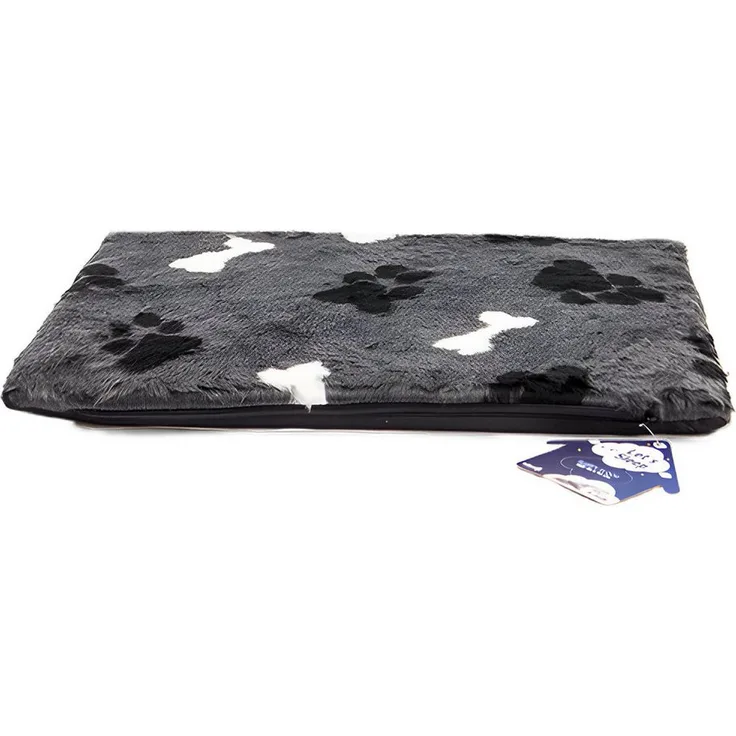 Holland Animal Care Tierkissen Lets Sleep Fluffy Floor Hundekissen anthrazit, weiches Boxenkissen mit federnder Schaumstofffüllung