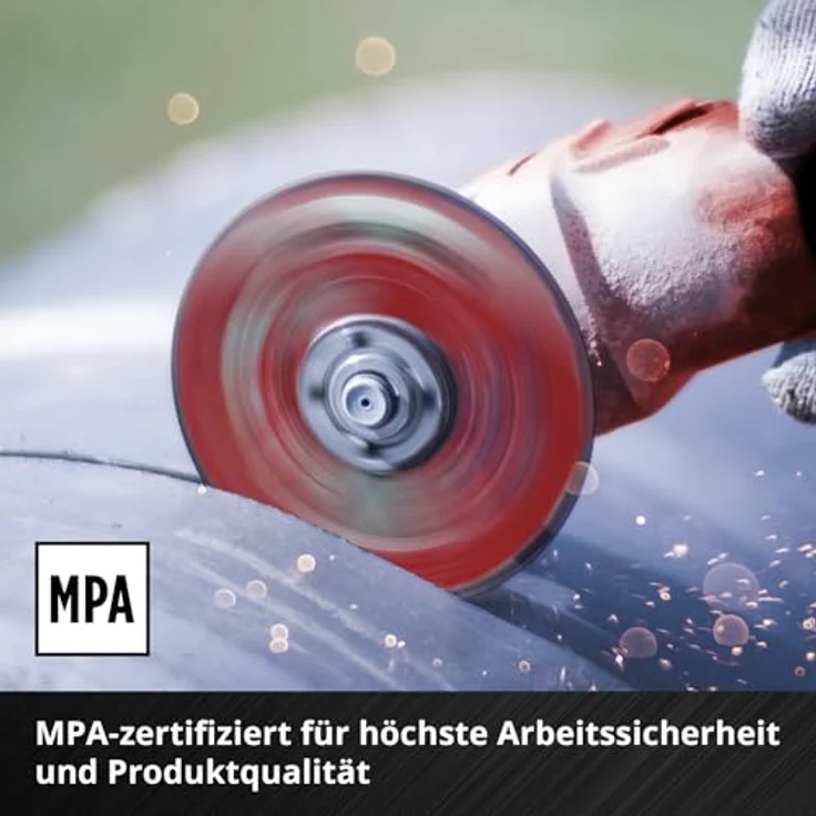 Einhell 5-tlg. Dünntrennscheiben-Set für Metall, Ø 125 mm, MPA-zertifiziert, 1 mm Stärke, hohe Lebensdauer, präzise Schnitte für Winkelschleifer – Bild 5