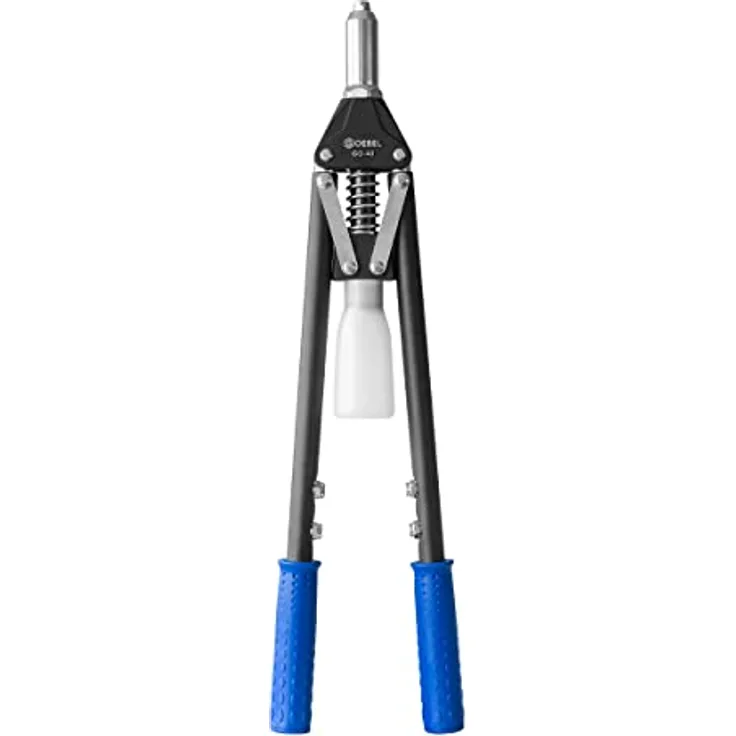 GOEBEL® GO-40 Hand Blindnietsetzgerät, Profi-Industrie-Qualität für Blindnieten ø 3,2 - 6,4 mm, leichtes Aluminiumgehäuse, inkl. Mundstücke und Schraubenschlüssel