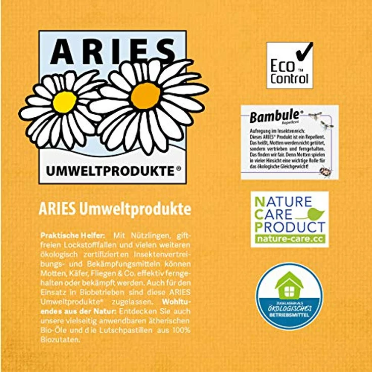 ARIES Mottlock Motten Box – Mottenfalle für Kleidermotten – Klebefalle für Befallsermittlung und nachhaltiger Mottenschutz für den Kleiderschrank – ungiftig und geruchlos – Bild 5