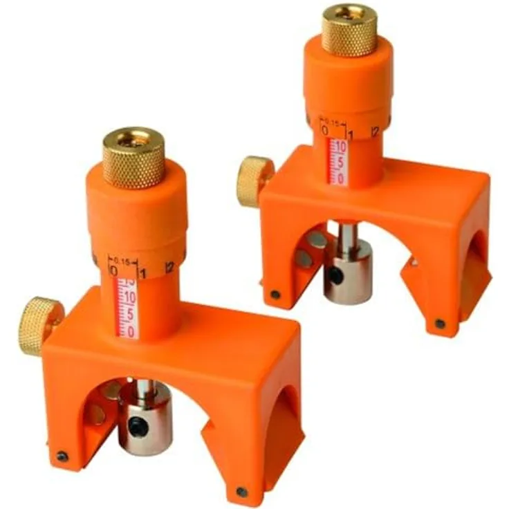 CMT Orange Tools CMT792 Set, 2 Magnetische Regler für Hobelmesser mit Fixierschraube
