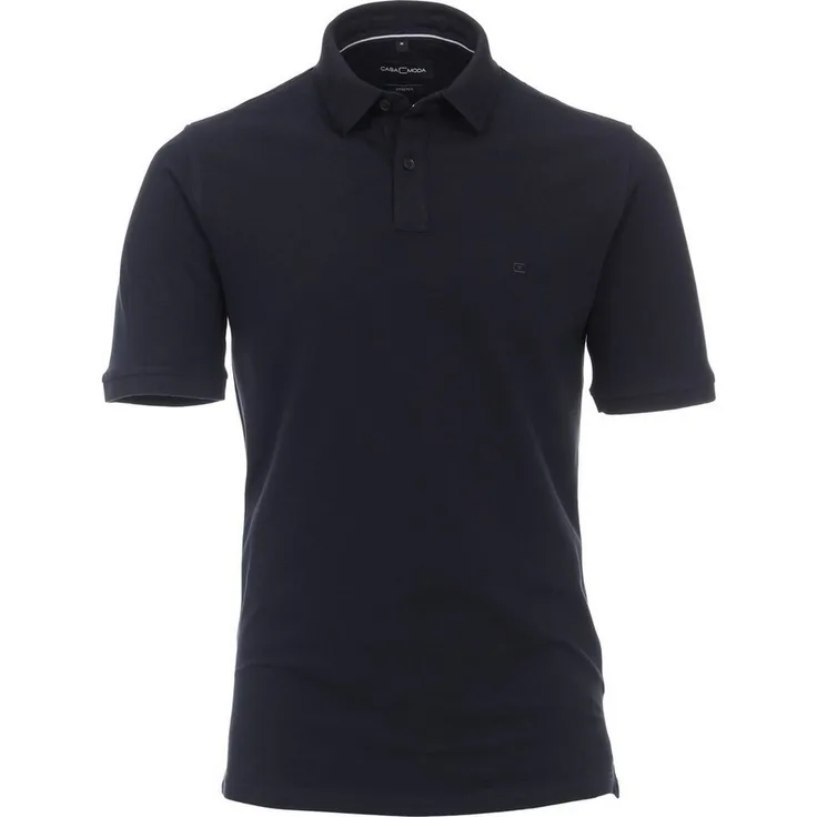 CASAMODA Poloshirt CASAMODA Polo-Shirt uni, bügelleicht, 95 % Baumwolle, 5 % Elasthan, Kurzarm, schlichtes Design