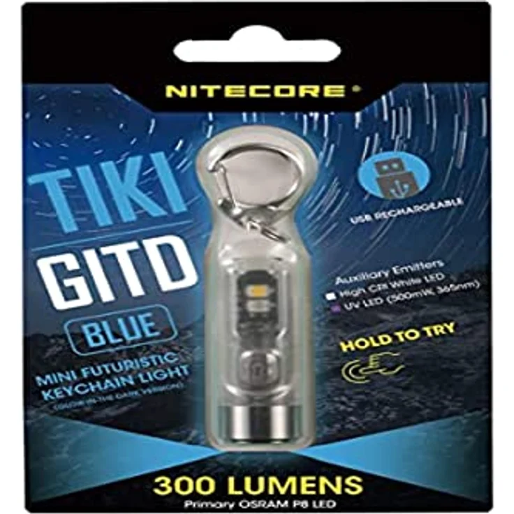 Nitecore FLASHLIGHT T SERIES 300 LUMENS-TIKI GITD Blue NITECORE
