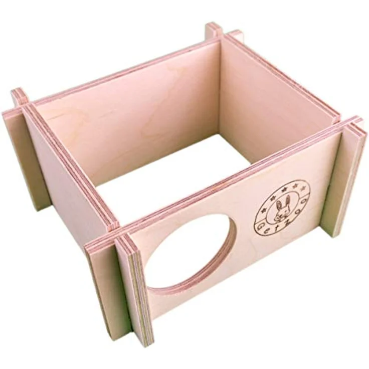 Getzoo Dsungi Stecksystem aus Birkenholz, abnehmbares Dach als zweite Ebene, 1-Kammerhaus, Maße: 15x12x8 cm – Bild 3