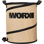 WORX WA0030 Gartenabfalleimer/Laubkorb, zusammenklappbar, 26 Liter, Hellbraun