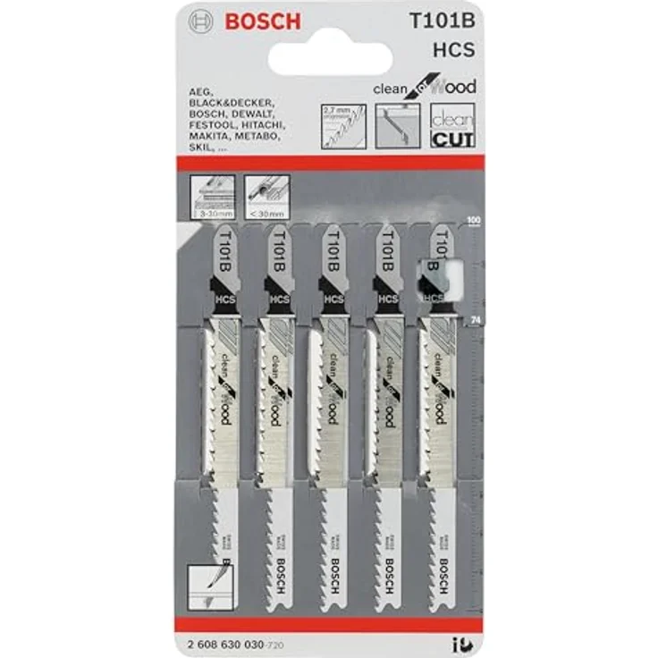 Bosch T101B Stichsägeblätter Holz 5 Stück – Bild 2