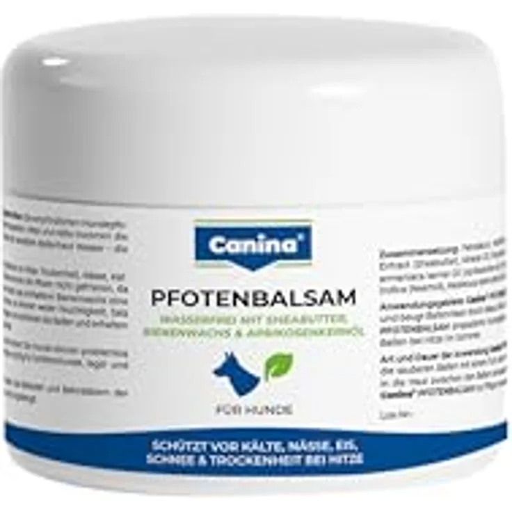 Canina Pfotenbalsam, 100 ml - Wasserfreies Balsam mit Sheabutter, Bienenwachs und Aprikosenöl