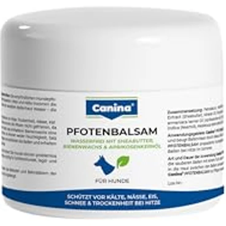 Canina Pfotenbalsam, 100 ml - Wasserfreies Balsam mit Sheabutter, Bienenwachs und Aprikosenöl – Bild 1