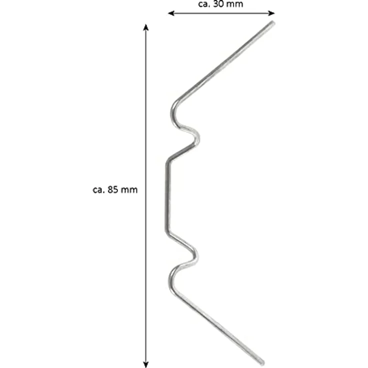 Zelsius Edelstahl Gewächshausklammern | rostfrei und sturmfest | 85 x 30 mm | Klammern für Gewächshaus, Klemmbausteine für Gewächshaus Platten bis 6 mm | Gewächshauszubehör, Ersatzteile (50) – Bild 2