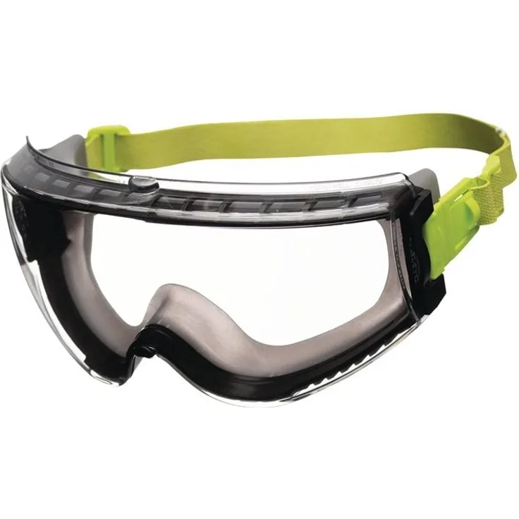 Honeywell Avatar Plus Vollsichtschutzbrille EN166, EN170, mit Neoprenband, schwarz/grün, klare Sicht durch Hydroshield-Antibeschlag-Technologie