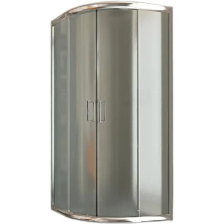 Eckeinstieg Duschkabine Runddusche 90x90 H185 Satiniert 6mm Glas Mod. Alabama – Bild 3