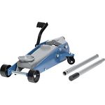 cartrend Werkstatt Rangierwagenheber mit Quick-Lift, Hydraulik, bis zu 3 Tonnen Tragkraft, Hubhöhe von 145-500 mm, gefertigt aus Qualitätsstahl