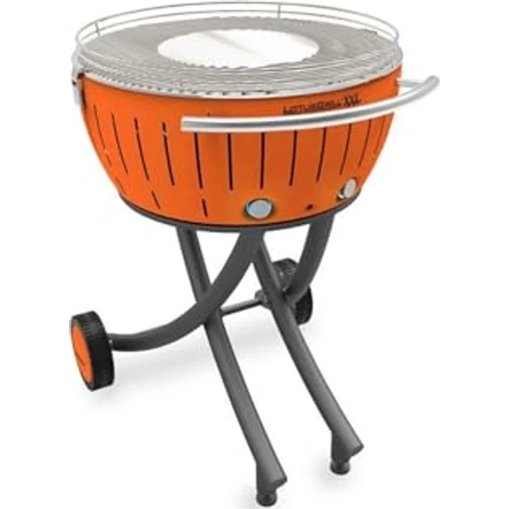 Lotusgrill LOLG-TB-600 Rauchfreier Holzkohlegrill, Orange, 78x78x48 cm – Bild 2