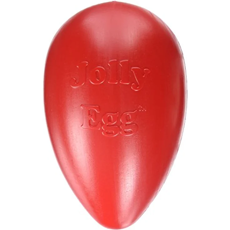 Jolly Pets Jolly Ei Hartplastik -Kugel für Pets Spaß-Hunde Chewers Spielzeug Rot 20cm – Bild 1
