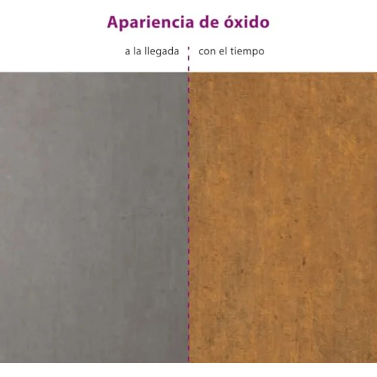 vidaXL Hochbeet, Cortenstahl, Rostig, 100 x 100 x 41 cm – Bild 6