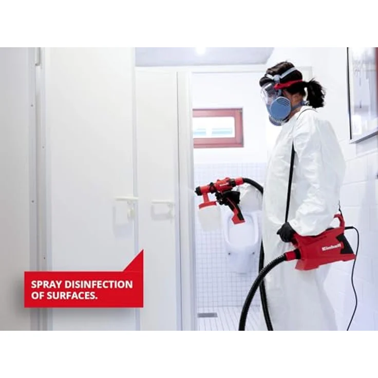 Einhell Elektrisches Farbsprühsystem TC-SY 600 S (600 W, halbstationär, mittelgroße bis große Arbeitsflächen, für Lacke, Lasuren und Innenwandfarben) – Bild 5