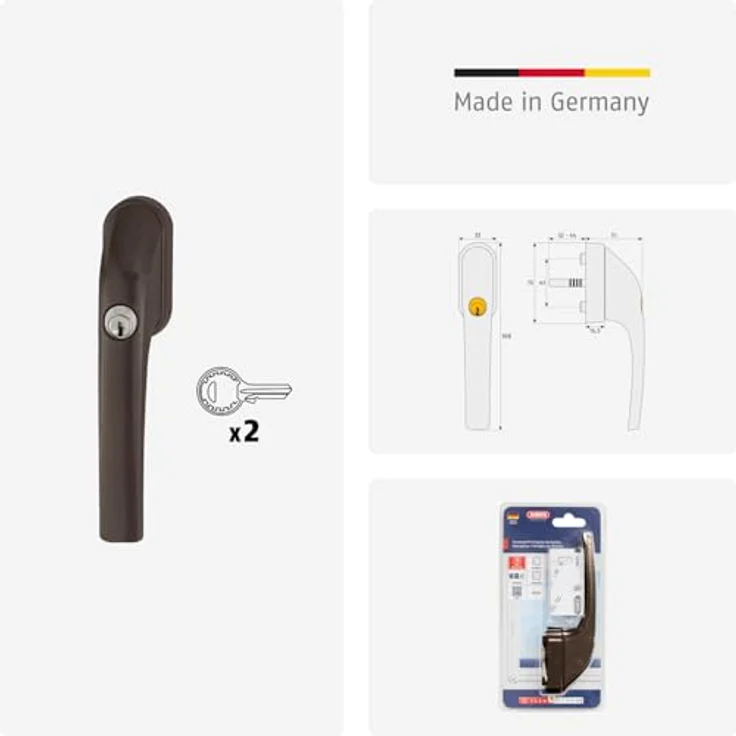 ABUS Abschließbarer Fenstergriff FG300 B AL0125 – Bild 5