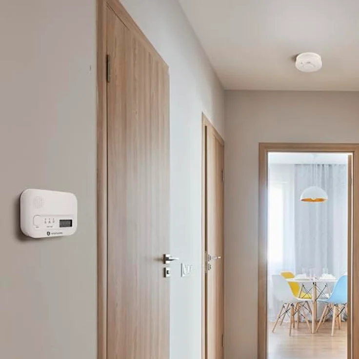Smartwares FSE-19204 Gasmelder batteriebetrieben detektiert Rauch, Kohlenmonoxid – Bild 2