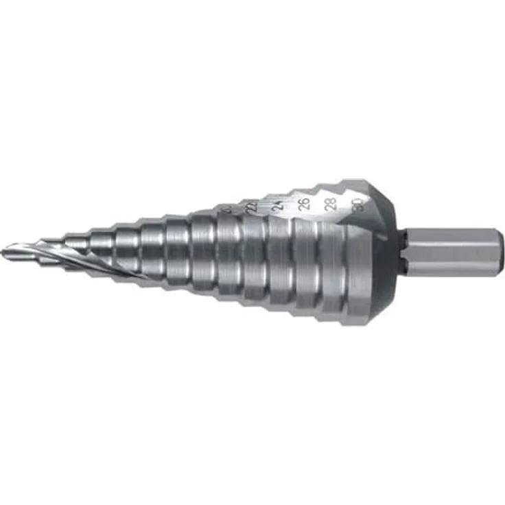 Ruko RUKO 101052 Stufenbohrer 4 - 30 mm HSS, Gesamtlänge 100 mm, für hochfeste Materialien – Bild 1