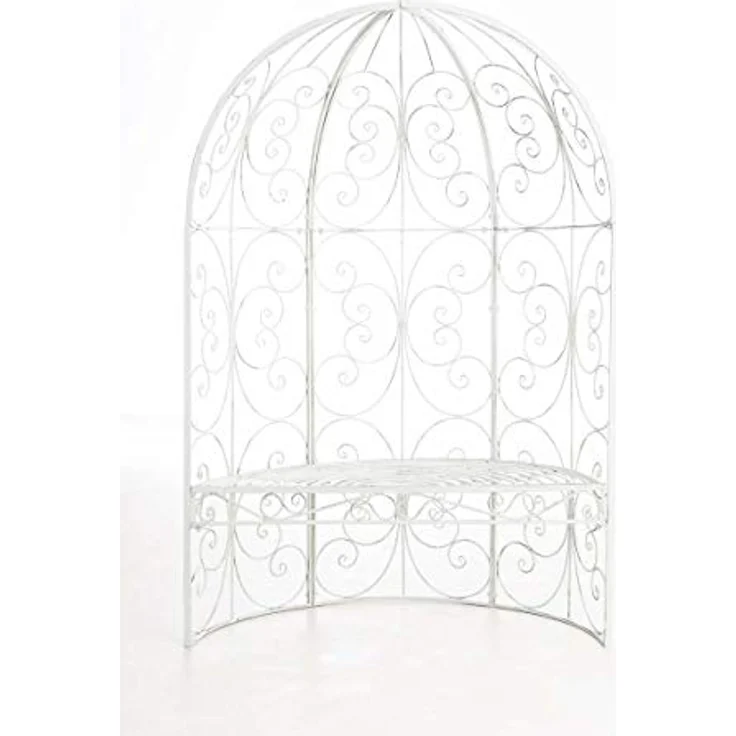 CLP Rosenbogen Rosie mit Sitzbank, Eisen handgefertigt, romantischer Halbpavillon, pulverbeschichtet – Bild 5