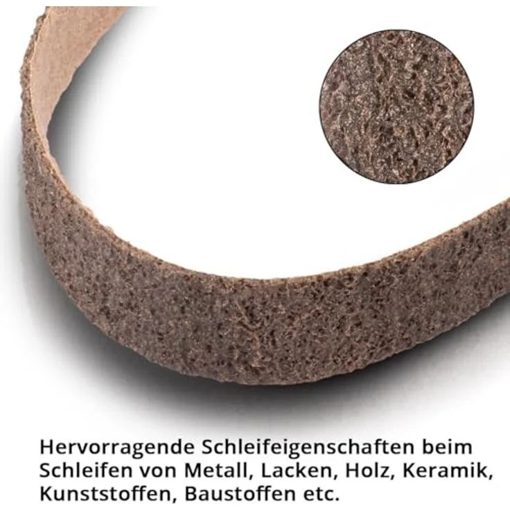 STAHLWERK Schleifvlies grobe Körnung 40 x 760 mm Schleifband | Vliesbänder | Poliervlies | Universal-Schleifbänder | Schleifmittel für Rohrbandschleifer, Bandschleifer und Schleifgeräte – Bild 5