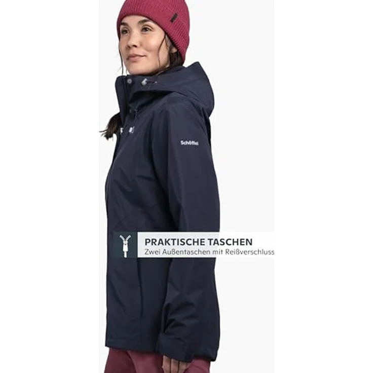 Schöffel Doppeljacke Hiking 3in1 Jacket Style Okere WMS, Outdoor-Arbeitsjacke mit 10.000 mm Wassersäule, für Damen – Bild 3