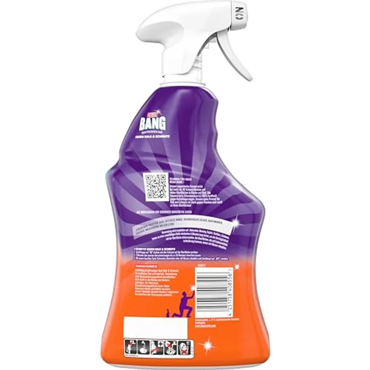 Cillit Bang Kraftreiniger Bad Kalk & Schmutz 6 x 1000 ml, Sauber 4x länger, entfernt 100 % Kalk in Sekunden, weiß – Bild 2