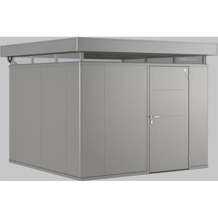 BIOHORT CasaNova 3x3, isoliertes Gartenhaus mit Türanschlag R, quarzgrau-metallic