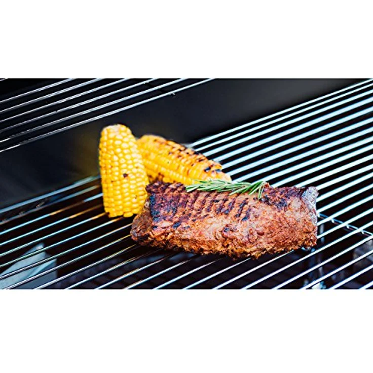 Teesa Gasgrill, 2 Brenner, schwarz, mit Grillrost – Bild 2