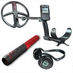 XP Metalldetektor DEUS 2 II 28 FMF RC WS6 Komplettset, Multifrequenz-Technologie, wasserdicht, inkl. Gratis XP Mi6 Pinpointer