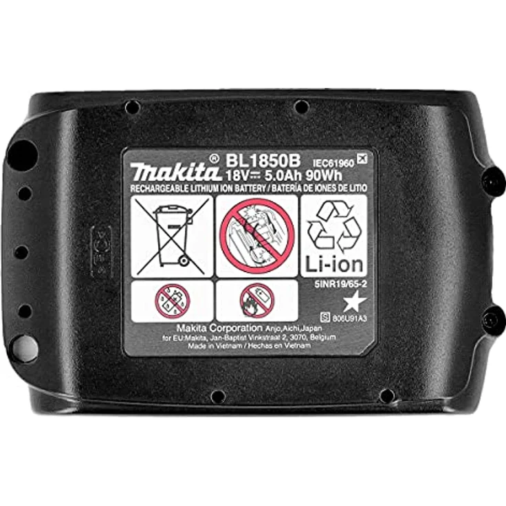 Makita BL1850 Akku Li-Ion 18V LXT 5 Ah 3 x Akku ohne Ladegerät ohne Ladestandsanzeige – Bild 7