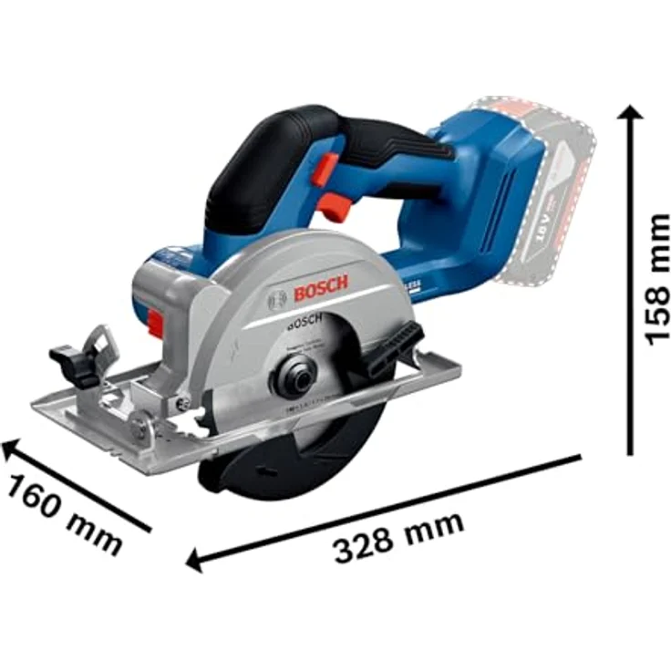 Bosch Professional 18V System Akku-Kreissäge GKS 18V-51 (Bürstenloser Motor, inkl. 1x Sägeblatt (140 mm), Parallelanschlag) – Bild 5