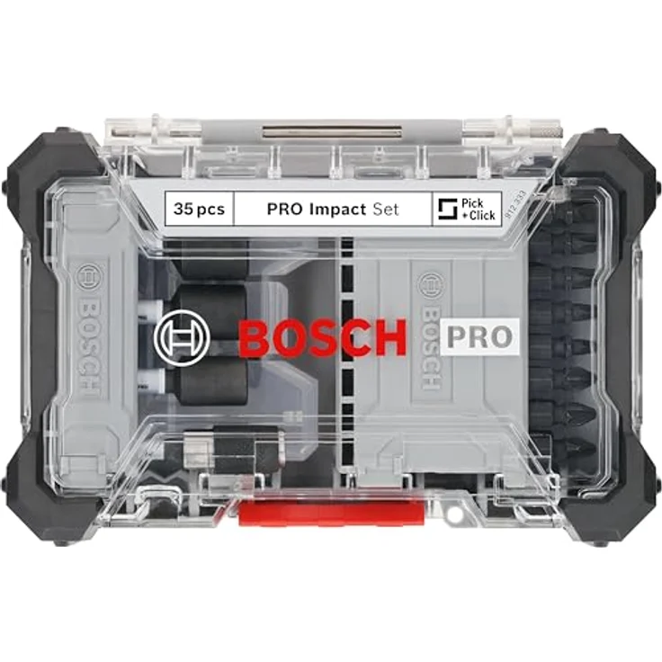 Bosch 35x PRO Impact Set, 35-tlg. Schrauberbit-Set, schlagfest, 200 x 107 mm – Bild 2