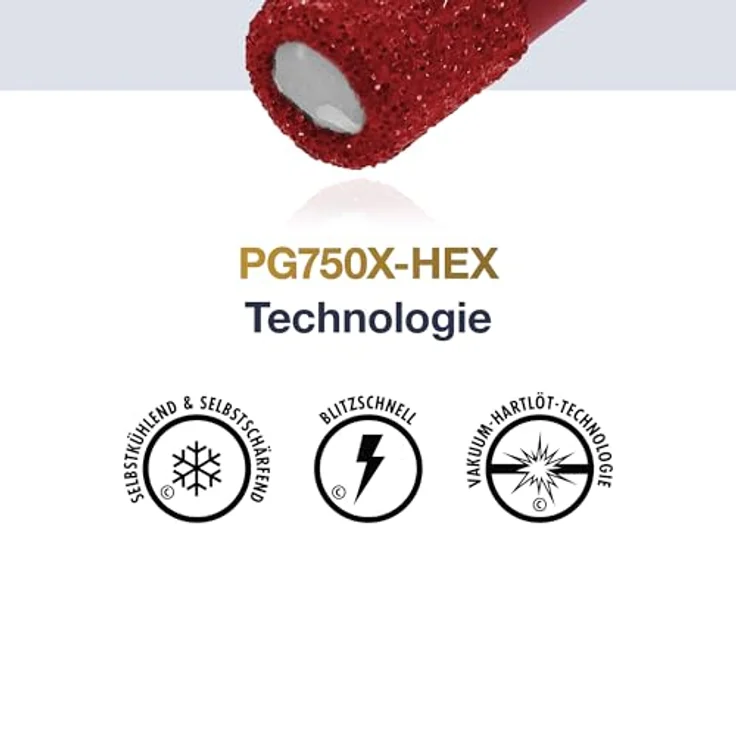 MARCRIST Fliesenbohrer PG750X-HEX 10mm, Präzisionsbohrer für Fliesen und Keramik – Bild 6