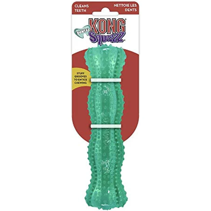 KONG - Squeezz Dental Stick – Einzigartige Flexible Textur, Zahn- und Zahnfleischreinigung Hundespielzeug – für mittelgroße und große Hunde – Bild 3