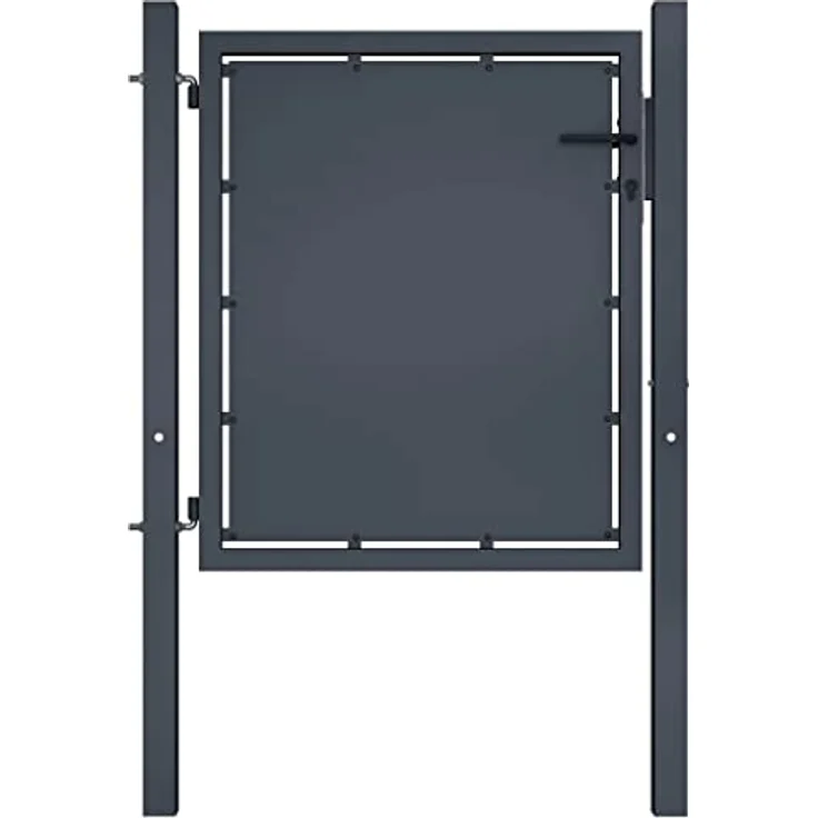vidaXL Gartentor Stahl 300×200 cm anthrazit – Bild 3
