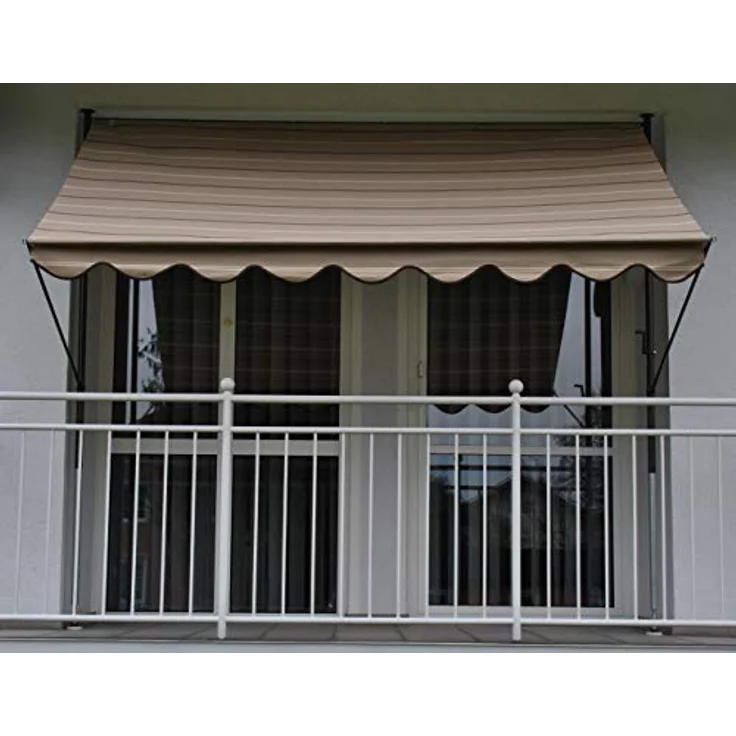 Klemmmarkise Exklusiv 350 cm Nr. 2500 braun – Bild 1