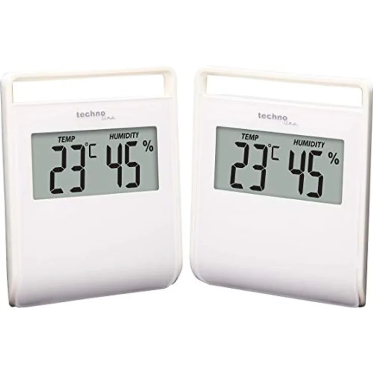 Technoline Set WS9440 digitales Thermometer Doppelpack, weiß